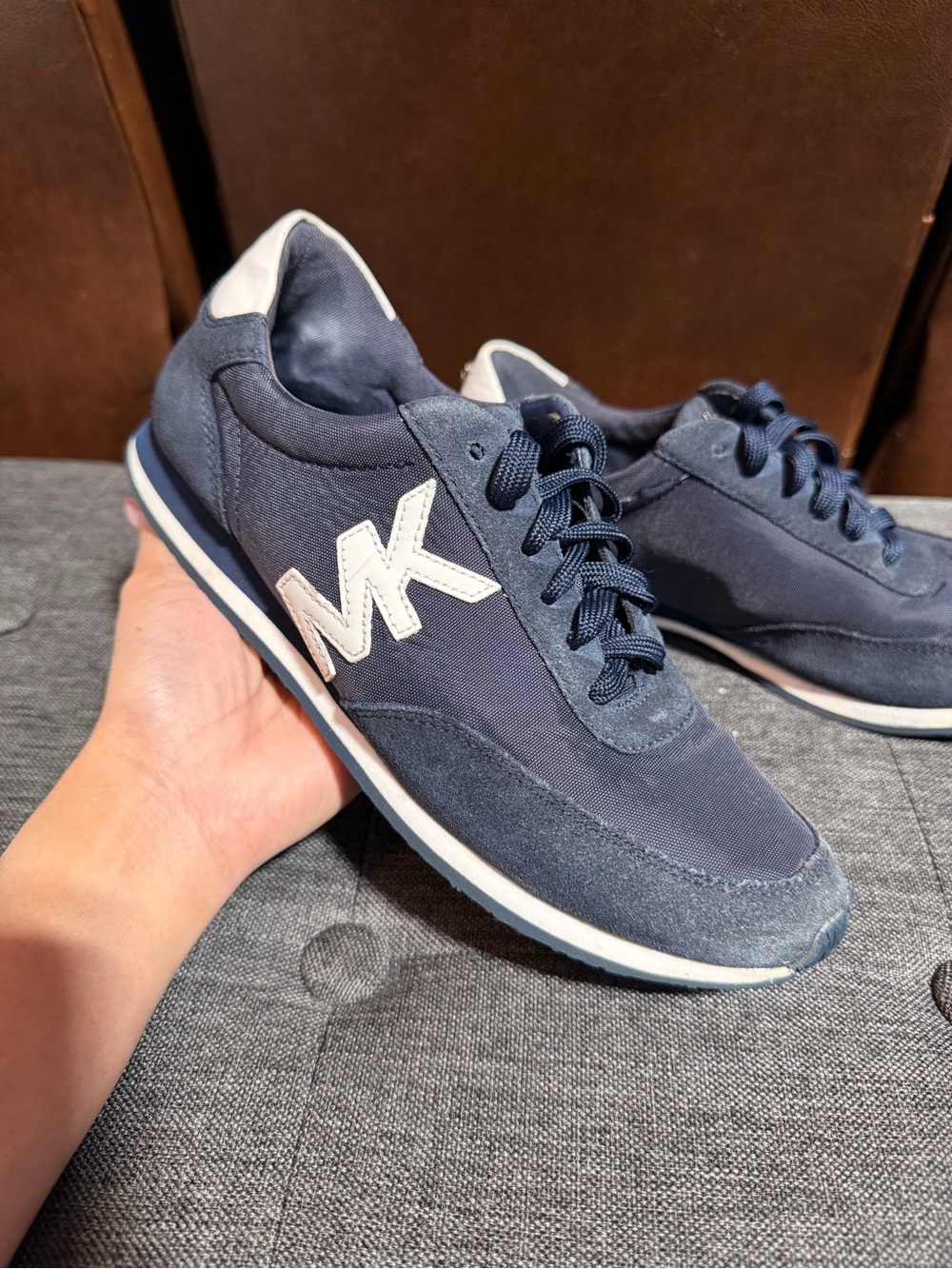 Michael Kors Navy & White Logo Men’s Runner